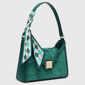 Scarf Velvet Underarm Bag