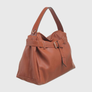 Buckled Pocket Boston Bag