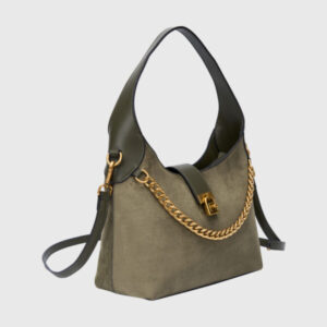 Suedette Chain Hobo