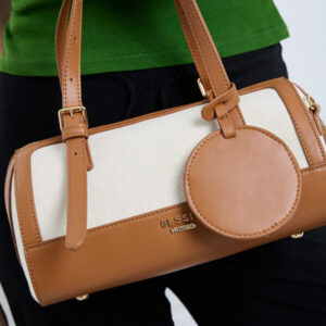 Canvas Structured Barrel Bag