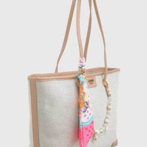Lovely Textural Canvas Shoulder Bag