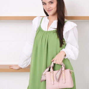 Chechboard Buckle Tote
