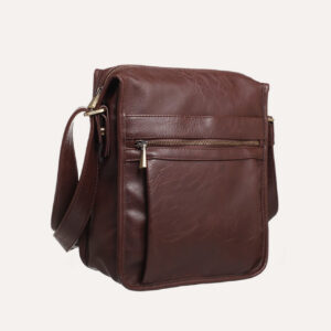 Bobby Black Men’s Front Zip Pocket Cross Body 1
