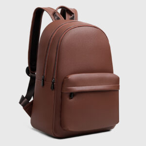 Bobby Black Men’s Classic Front Zip Pocket Backpack