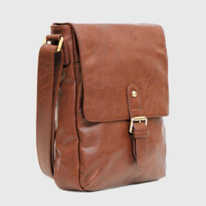 Bobby Black Men’s Flap Top Smart Cross Body Bag