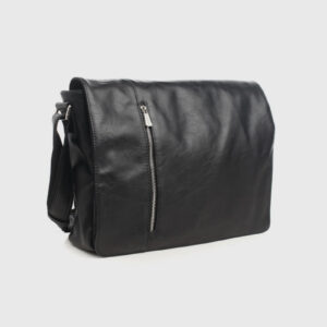 Bobby Black Men’s Zip Satchel