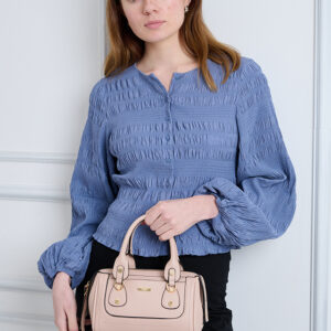 Fashionable  Structured Barrel Tote