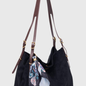 Slouchy Suedette Shoulder Bag